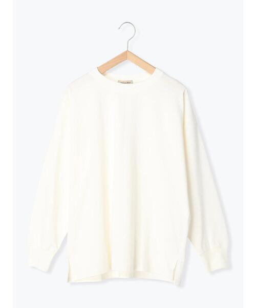 Samansa Mos2(サマンサ モスモス)の「柄アソートロングTシャツ(Tシャツ/カットソー・レディース・カーキ/ネイビー/ブルー/オフホワイト・F)」の18枚目の写真