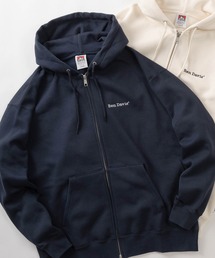 【BEN DAVIS/ベンデイビス】ブランドネーム ワンポイント刺繍デザイン ヘビーウェイト スウェット ダブルジップパーカー/ HEAVY SWEAT ZIP HOODIE