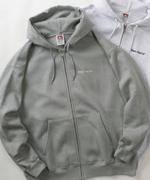 【BEN DAVIS/ベンデイビス】ブランドネーム ワンポイント刺繍デザイン ヘビーウェイト スウェット ダブルジップパーカー/ HEAVY SWEAT ZIP HOODIE