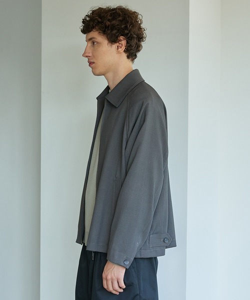 PUBLIC TOKYO ／AQUA WOOLカルゼジップブルゾン PUBLIC TOKYO（パブリックトウキョウ）の「AQUA WOOLカルゼ