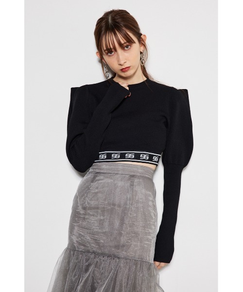 rienda ウエストロゴkint OP rienda｜シャツドッキング Knit OP | Rakuten Fashion(楽天