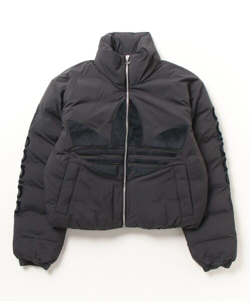 adidas(アディダス)の「アディカラー ビッグロゴ ジャケット / アディダスオリジナルス adidas Originals(ダウンジャケット/コート・レディース・ブラック/グリーン・X-LARGE/MEDIUM/X-SMALL/LARGE/SMALL)」の7枚目の写真