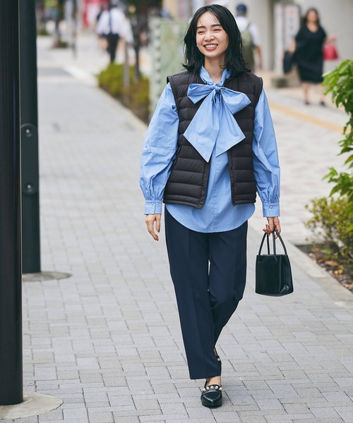 coca（coca）（コカ）の「デタッチャブル2wayライトダウン（ダウンジャケット/コート・レディース・ブラック/ベージュ・S/L/M）」の13枚目の写真