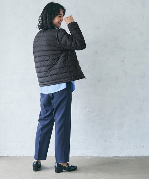 coca（coca）（コカ）の「デタッチャブル2wayライトダウン（ダウンジャケット/コート・レディース・ブラック/ベージュ・S/L/M）」の17枚目の写真