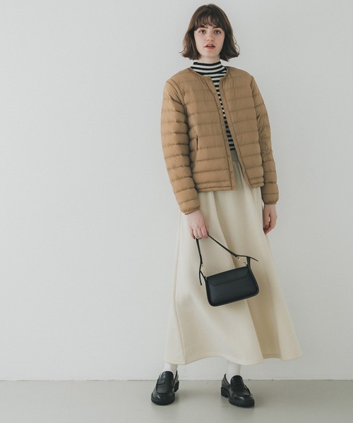 coca（coca）（コカ）の「デタッチャブル2wayライトダウン（ダウンジャケット/コート・レディース・ブラック/ベージュ・S/L/M）」の4枚目の写真