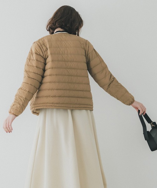 coca（coca）（コカ）の「デタッチャブル2wayライトダウン（ダウンジャケット/コート・レディース・ブラック/ベージュ・S/L/M）」の6枚目の写真
