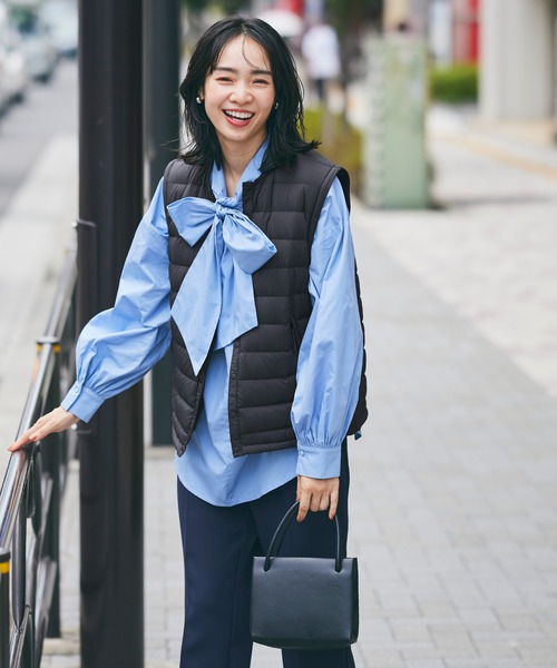 coca（coca）（コカ）の「デタッチャブル2wayライトダウン（ダウンジャケット/コート・レディース・ブラック/ベージュ・S/L/M）」の18枚目の写真