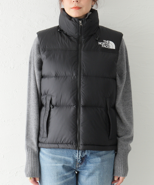 ✪【人気】ノースフェイス　ダウンベスト　ヌプシ　ブラック　700 レディース　L THE NORTH FACE (ザ ノースフェイス) ダウンベスト ヌプシベスト