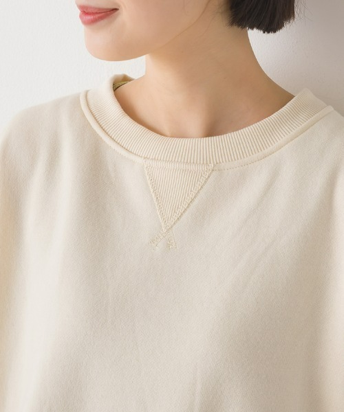 OMNES（オムネス）の「裏起毛バックキルトプルオーバー長袖（Tシャツ/カットソー・レディース・アイボリー/カーキ/チャコールグレー・FREE）」の4枚目の写真