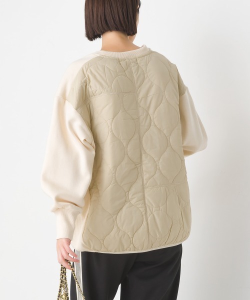 OMNES（オムネス）の「裏起毛バックキルトプルオーバー長袖（Tシャツ/カットソー・レディース・アイボリー/カーキ/チャコールグレー・FREE）」の14枚目の写真