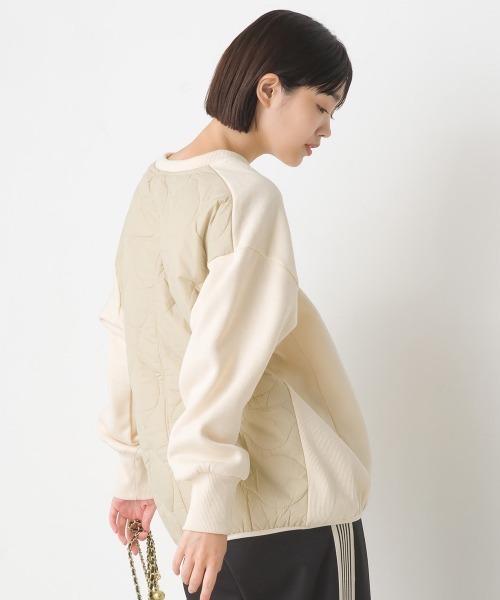 OMNES（オムネス）の「裏起毛バックキルトプルオーバー長袖（Tシャツ/カットソー・レディース・アイボリー/カーキ/チャコールグレー・FREE）」の17枚目の写真