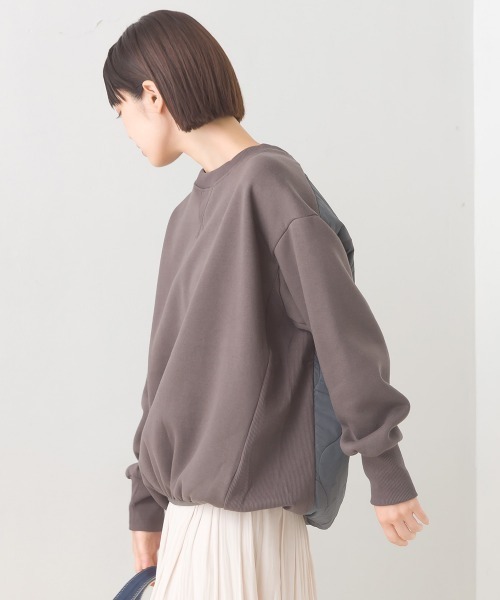 OMNES（オムネス）の「裏起毛バックキルトプルオーバー長袖（Tシャツ/カットソー・レディース・アイボリー/カーキ/チャコールグレー・FREE）」の19枚目の写真