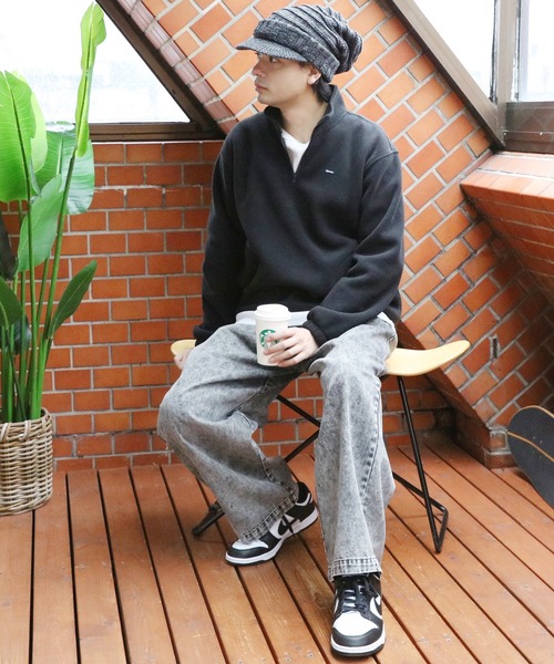 ８(eight)（エイト）の「カラーバイザーニット（ニットキャップ/ビーニー・メンズ・グレー×ホワイト/ブラック×グレー/ベージュ系その他・FREE）」の6枚目の写真