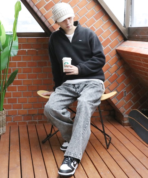 ８(eight)（エイト）の「カラーバイザーニット（ニットキャップ/ビーニー・メンズ・グレー×ホワイト/ブラック×グレー/ベージュ系その他・FREE）」の12枚目の写真