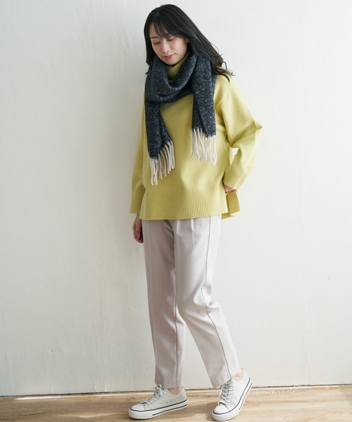 ikka(イッカ)の「あたたかBeasystretchパンツ(その他パンツ・レディース・ブラック/ブラウン/ベージュ・L/M/S)」の4枚目の写真