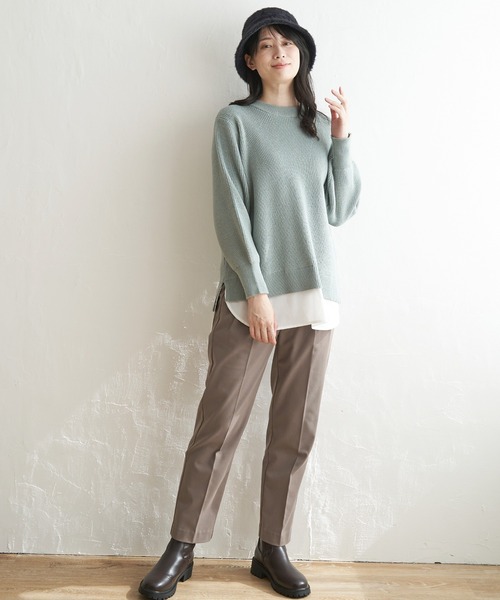 ikka(イッカ)の「あたたかBeasystretchパンツ(その他パンツ・レディース・ブラック/ブラウン/ベージュ・L/M/S)」の14枚目の写真