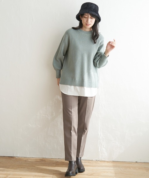 ikka(イッカ)の「あたたかBeasystretchパンツ(その他パンツ・レディース・ブラック/ブラウン/ベージュ・L/M/S)」の16枚目の写真