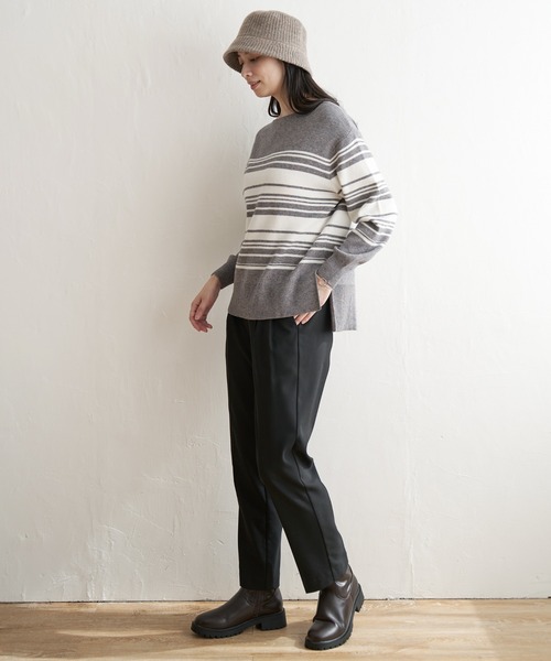 ikka(イッカ)の「あたたかBeasystretchパンツ(その他パンツ・レディース・ブラック/ブラウン/ベージュ・L/M/S)」の10枚目の写真