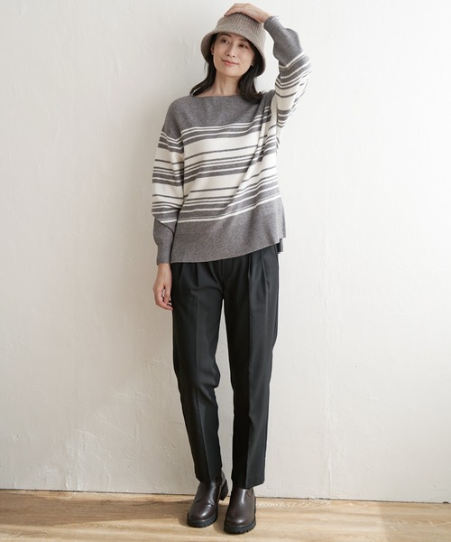 ikka(イッカ)の「あたたかBeasystretchパンツ(その他パンツ・レディース・ブラック/ブラウン/ベージュ・L/M/S)」の8枚目の写真