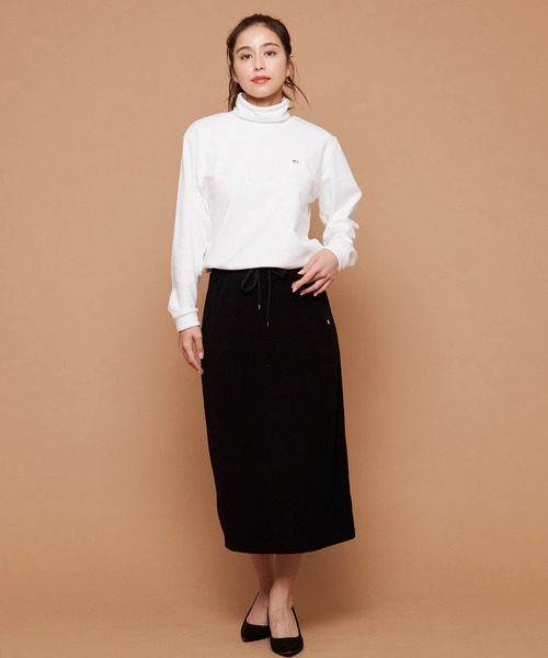 Arnold Palmer(アーノルドパーマー)の「ライト ジャージ メルトン タイトスカート(スカート・レディース・ライトベージュ/ブラック・M/S/L)」の12枚目の写真