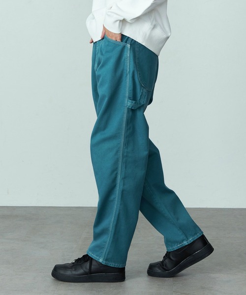 Lee(リー)の「Wrangler/ラングラー【WRAPID TRANSIT/ラピッドトランジット】新色追加/ワイドペインターデニムパンツ カラーデニムパンツ【ユニセックス】(デニムパンツ・メンズ・パープル/ピンク/ブルーグリーン/ライトインディゴブルー/オレンジ・X-LARGE/MEDIUM/LARGE/X-SMALL/SMALL)」の3枚目の写真