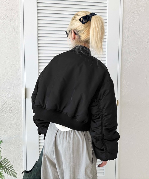 クロップドデザインMA-1 ボンジュールサガン BONJOUR SAGAN cropped MA－1 / クロップド丈MA－1