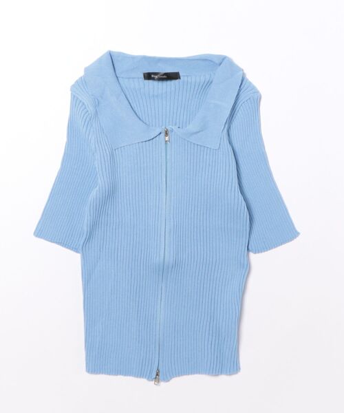 [Bz] [IZU] Double fastening short polo top — рубашка‑топ