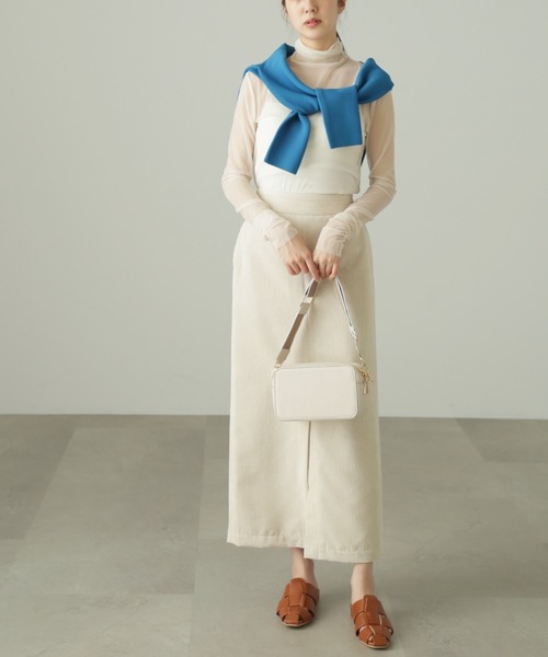 FREE'S MART（フリーズマート）の「◇シースルーハイネックカットソー（Tシャツ/カットソー・レディース・ホワイト/ブラック/ピンク・FREE）」の7枚目の写真