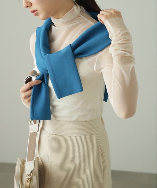 FREE'S MART（フリーズマート）の「◇シースルーハイネックカットソー（Tシャツ/カットソー・レディース・ホワイト/ブラック/ピンク・FREE）」の8枚目の写真