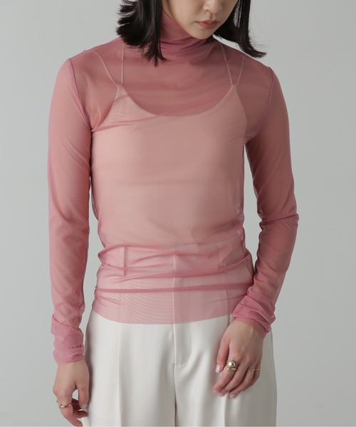 FREE'S MART（フリーズマート）の「◇シースルーハイネックカットソー（Tシャツ/カットソー・レディース・ホワイト/ブラック/ピンク・FREE）」の18枚目の写真