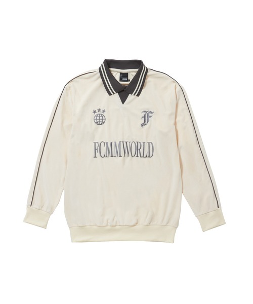 FCMM(エフシーエムエム)の「【日本限定アイテム】VELOUR SOCCER JERSEY/ベロアサッカージャージ(スウェット・レディース・アイボリー/ブラック/グレー・LARGE/MEDIUM)」の8枚目の写真