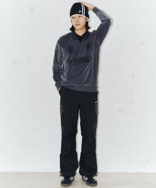 FCMM(エフシーエムエム)の「【日本限定アイテム】VELOUR SOCCER JERSEY/ベロアサッカージャージ(スウェット・レディース・アイボリー/ブラック/グレー・LARGE/MEDIUM)」の15枚目の写真