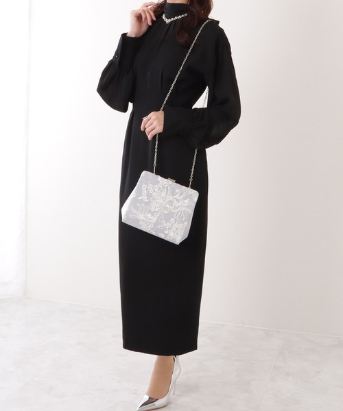 Lace Ladies（レースレディース）の「フラワー 刺繍 コンパクト クラッチ バッグ（クラッチバッグ・レディース・アイボリー/ブラック/シルバー・FREE）」の20枚目の写真