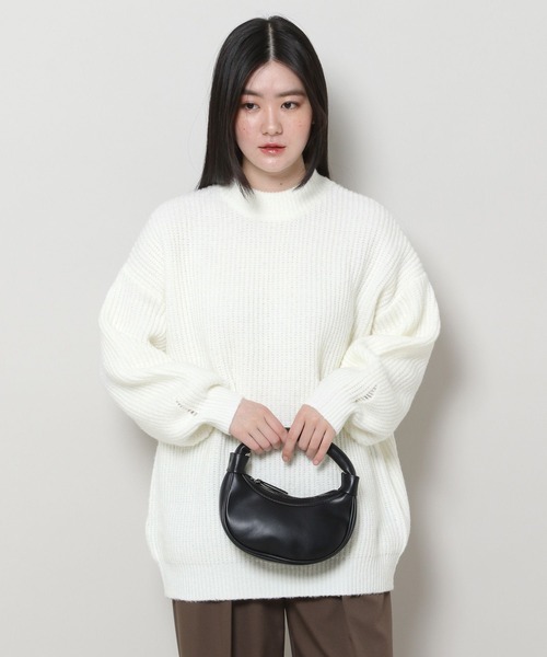 3.3 Field Trip (3.3フィールドトリップ)の「3.3 Field Trip/ネックBIGニット 2983559(ニット/セーター・レディース・グレー/ラベンダー/ホワイト・FREE)」の15枚目の写真