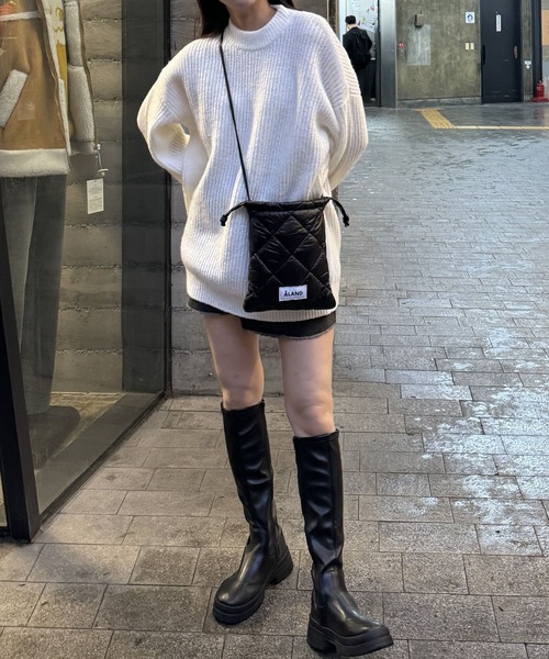 3.3 Field Trip (3.3フィールドトリップ)の「3.3 Field Trip/ネックBIGニット 2983559(ニット/セーター・レディース・グレー/ラベンダー/ホワイト・FREE)」の9枚目の写真