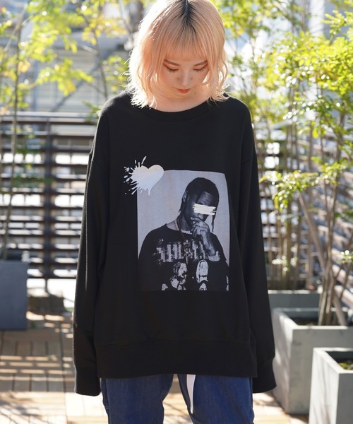 GALLIS ADDICTION(ガリスアディクション)の「GA PHOTO&刺繍CREW(スウェット・メンズ・ブラック系2/グレー/ブラック/ライトグレー・M/L)」の9枚目の写真