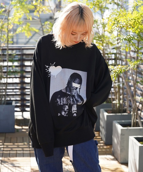 GALLIS ADDICTION(ガリスアディクション)の「GA PHOTO&刺繍CREW(スウェット・メンズ・ブラック系2/グレー/ブラック/ライトグレー・M/L)」の10枚目の写真