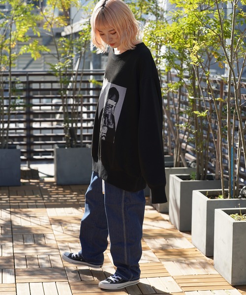 GALLIS ADDICTION(ガリスアディクション)の「GA PHOTO&刺繍CREW(スウェット・メンズ・ブラック系2/グレー/ブラック/ライトグレー・M/L)」の13枚目の写真