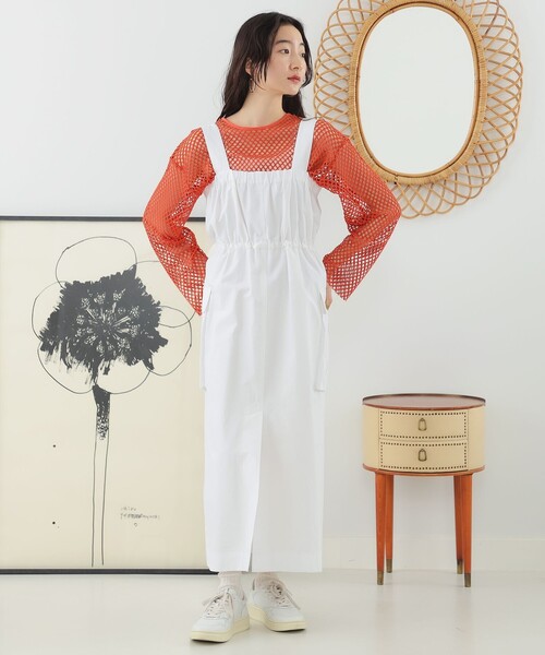 Ray BEAMS カーゴポケット　サロペット ワンピース　新品　タグ付き Ray BEAMS / カーゴポケット サロペット ワンピース 2024SS