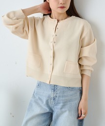 スポンディッシュクルーネックカーディガン