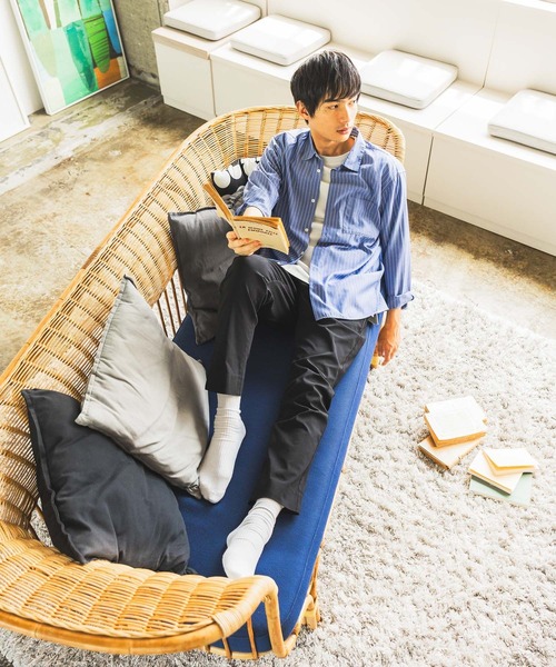 GLOBAL WORK(グローバルワーク)の「スゴラクストレッチスリムパンツ/975726(その他パンツ・メンズ・ネイビー/チャコールグレー/カーキ/ベージュ系その他3/ブラック/グレー/ネイビー系9/その他/ブルー・LARGE/SMALL/X-LARGE/X-SMALL/MEDIUM/XX-LARGE/3XL)」の10枚目の写真