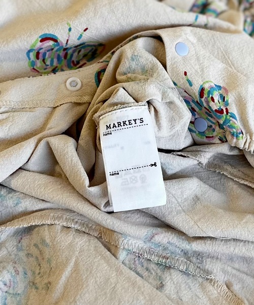 HOGAN RANCH WEAR（ホーガンランチウエア）の「フリルカラーベビーサロペット（70～80cm）（サロペット/オーバーオール・キッズ・ミント/ブルー/オフホワイト・80/70）」の6枚目の写真