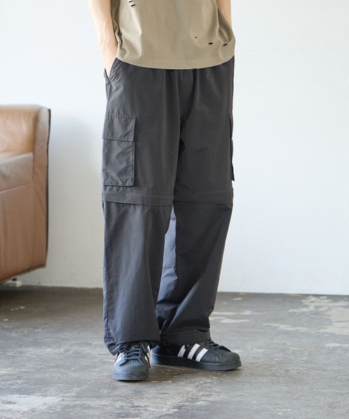 PBLIM(ページボーイリム)の「PBLIM/2WAYカーゴパンツ(カーゴパンツ・レディース・ブラック/ベージュ/グレー・FREE)」の4枚目の写真