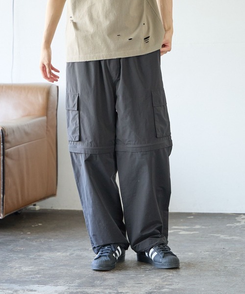PBLIM(ページボーイリム)の「PBLIM/2WAYカーゴパンツ(カーゴパンツ・レディース・ブラック/ベージュ/グレー・FREE)」の5枚目の写真