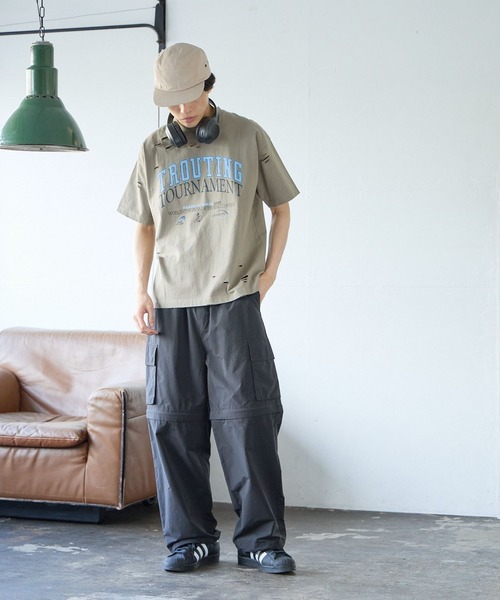 PBLIM(ページボーイリム)の「PBLIM/2WAYカーゴパンツ(カーゴパンツ・レディース・ブラック/ベージュ/グレー・FREE)」の8枚目の写真