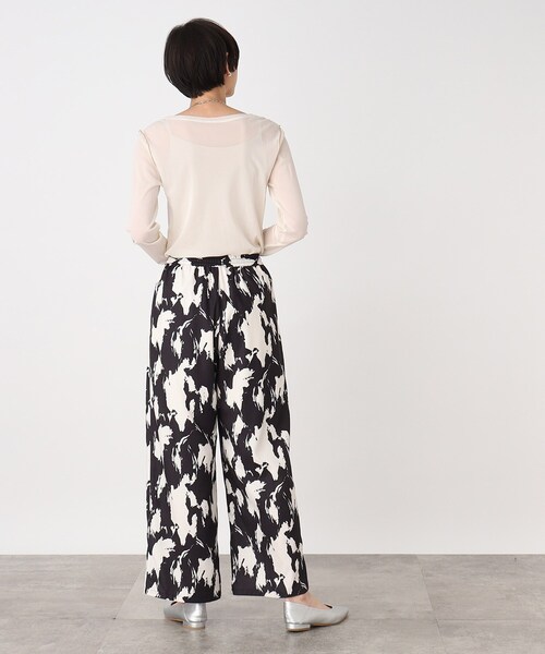 THE SHOP TK (ザ ショップ ティーケー )の「◆プリントイージーパンツ【洗濯機OK】(その他パンツ・レディース・ブラウン系その他2/ブラック系・12/13)」の5枚目の写真