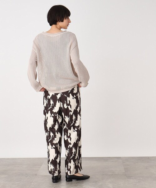 THE SHOP TK (ザ ショップ ティーケー )の「◆プリントイージーパンツ【洗濯機OK】(その他パンツ・レディース・ブラウン系その他2/ブラック系・12/13)」の8枚目の写真