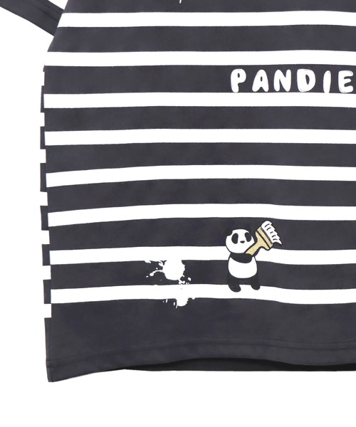 PANDIESTA(パンディエスタ)の「ペンキボーダーぬいぐるみ付きBIG Tシャツ(M2)(Tシャツ/カットソー・メンズ・チャコール/ホワイト×ネイビー/ホワイト×レッド・XL/L/M)」の11枚目の写真