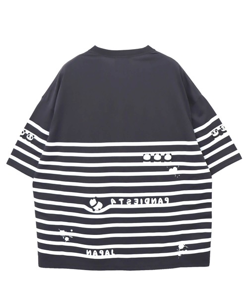 PANDIESTA(パンディエスタ)の「ペンキボーダーぬいぐるみ付きBIG Tシャツ(M2)(Tシャツ/カットソー・メンズ・チャコール/ホワイト×ネイビー/ホワイト×レッド・XL/L/M)」の13枚目の写真