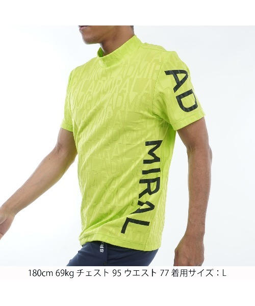 【セール】ﾘﾝｸｽｼﾞｬｶｰﾄﾞ ﾓｯｸｼｬﾂ（Tシャツ/カットソー）｜Admiral GOLF（アドミラル ゴルフ）